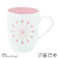 Fora da caneca branca do leite do esmalte 11oz